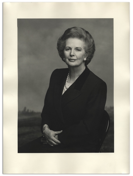 Large 12'' x 16'' Photograph of Margaret Thatcher, Taken by Terence Donovan in 1995